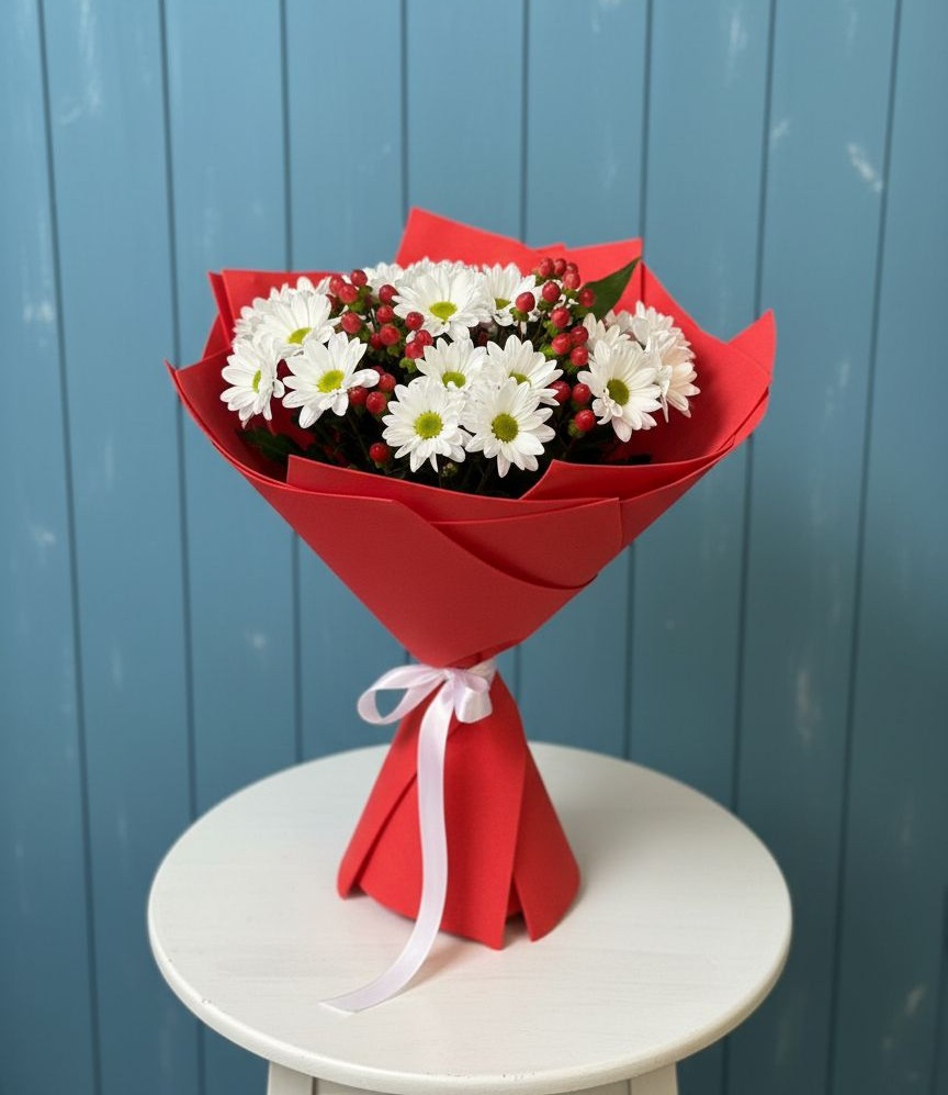 Букет цветов из: Хризантемы в Самойловке