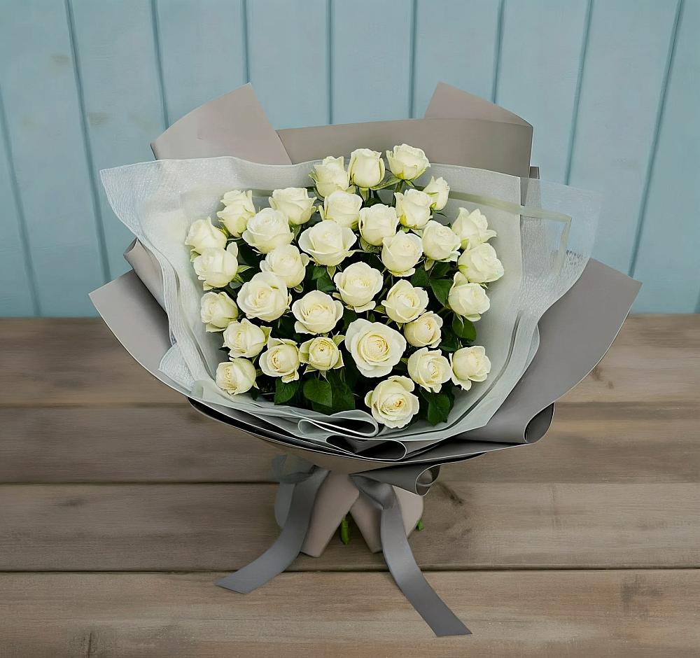 Букет Белоснежная нежность в Самойловке
