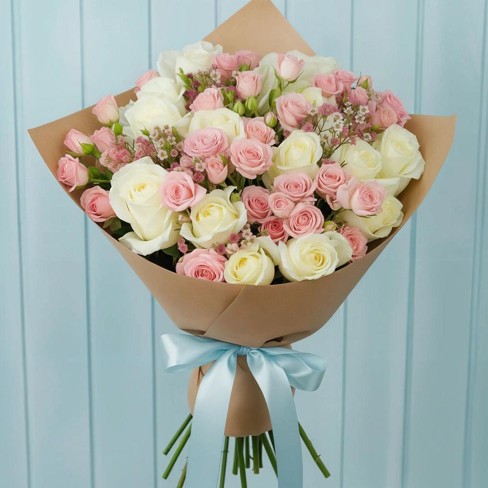 Букет цветов из: Розы в Самойловке
