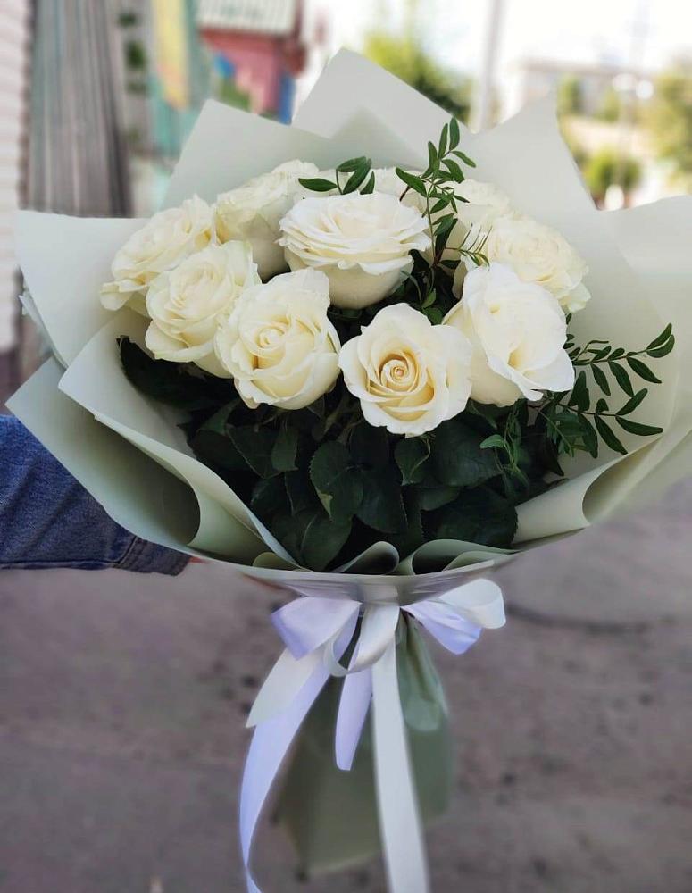 Букет Белые розы Проуд в Самойловке