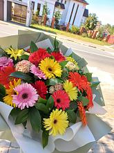 Букет цветов из:  Герберы #REPLACE_PRED# Самойловке