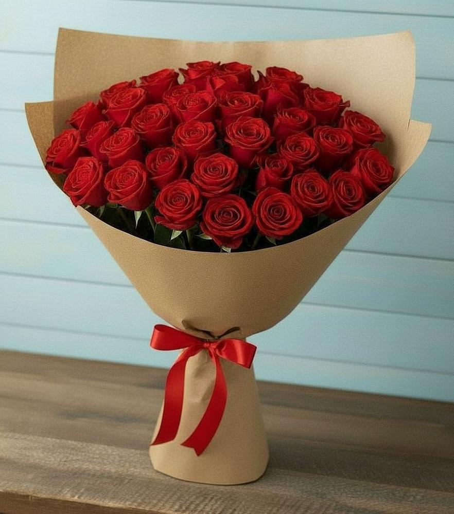 Букет Красные розы Милано в Самойловке