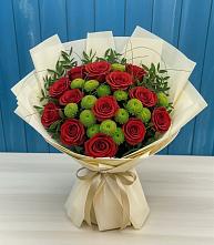 Букет цветов из:  Розы и Хризантемы в Самойловке